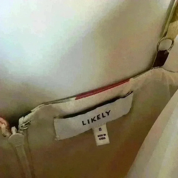 NEW! Likely Calista Tie-Front Satin Midi-Dress - Picture 9 of 13